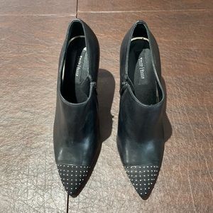 White House Black Market stud toe faux leather